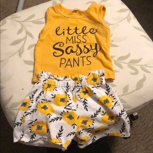 Tank top and matching shorts